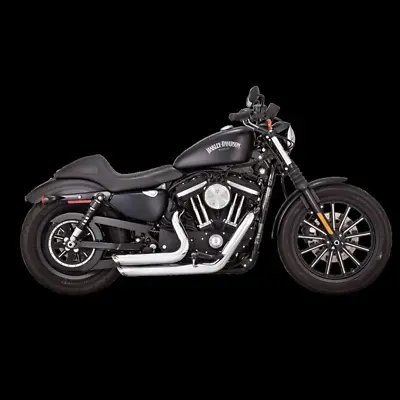 Vance & Hines HD Sportster 14-22 Shortshots Stag Chrome Full System Exhaust • $849.99