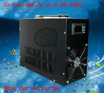 1PC Water Cooler Aquarium Fish Tank Electronic Water Chiller Cooling Up To 60L • $259.61