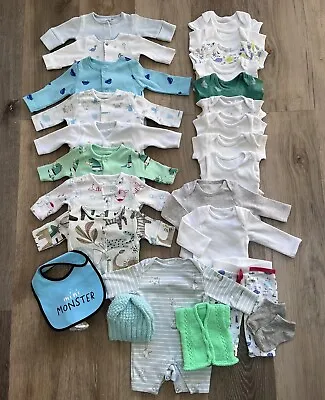 5lbs & 6lbs Huge Premature Tiny Early Small Baby Boys Clothes Starter Set Bundle • £32