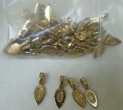 Aanraku Medium Gold Plated Pendant Leaf Bails 64pcs • $44.99