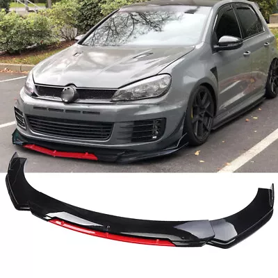 For VW Golf GTI MK5 MK6 MK7 Front Bumper Lip Splitter Lower Spoiler Body Kit Red • $66.49