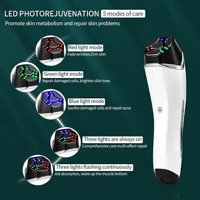 Photon LED Light Therapy Skin Rejuvenation Beauty Machine EMS Face Lift Device • $39.99