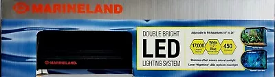 Marineland LED Double Bright Aquarium Light  18-24 Inch  Blue & White  Lunar • $54.89