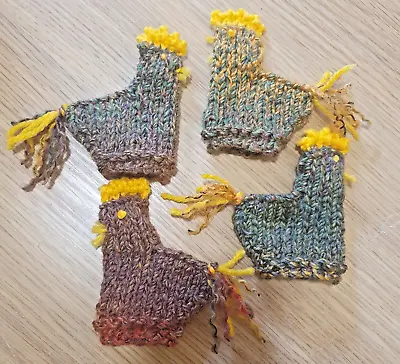 MINI KNITTED HENS; Creme Egg Cover Egg Cosy; Toy; Set Of TWO • £6