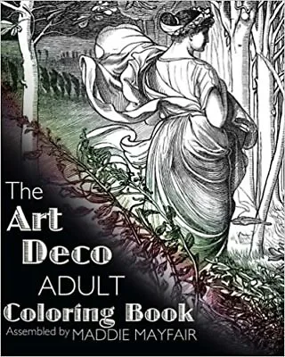 NEW The Art Deco Adult Coloring Book Colouring Books For Grown Ups Col UK Selle • £6.72