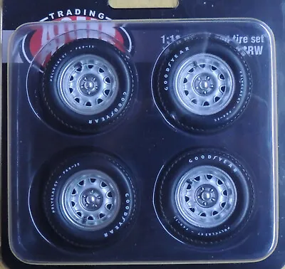 Acme 1:18 Scale Mopar Ralley Wheel Set With Goodyear White Letter Tires • $14.99