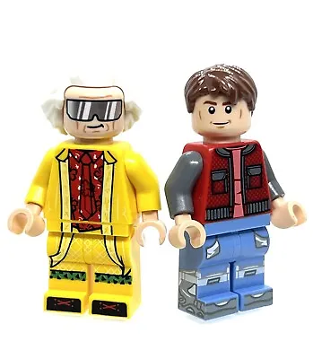 Lego Doc Brown & Marty McFly Minifigure Lot - 100% Authentic Lego Brand • $19.99