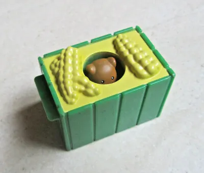 Fisher Price Little People Farm Tractor & Trailer CORN CRATE W/ Pop Up Animal • $5