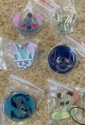 Stitch Disney Pin Lot Of 6. W/ STITCH  LANYARD US SELLER • $13