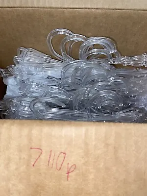 Lingerie Mix Hangers Clear Plastic For Braspantiesshapers 110pc. Lot#7 • $27.99