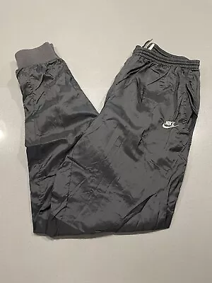 Mens Vintage 90s Black Nike Joggers Track Pants Size Large Y2K  • $25