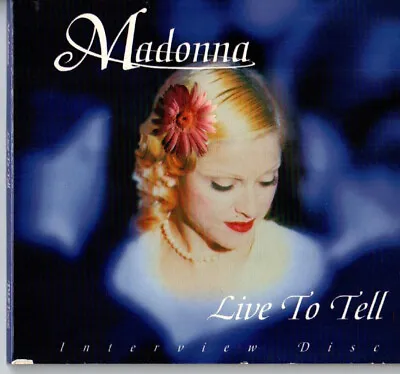 Madonna Live To Tell Interview Disc CD • $2.50