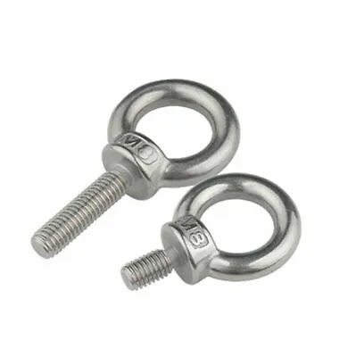 A2 304 Stainless M3-M24 Heavy Duty Lifting Eye Screw Eyebolts Ring Bolts Metric • $2.65