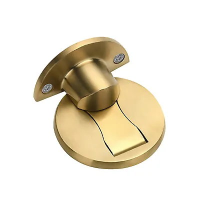 Magnetic Invisible Door Stopper Stainless Steel Stop Holder Catch Floor Mounted • £14.86