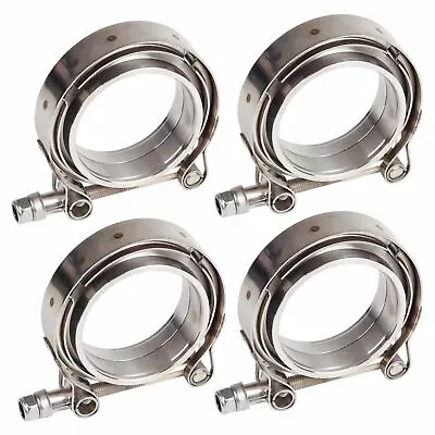 ⭐4 X 4 Inch V-band Clamp Stainless Steel Flange Male-Female For Exhaust Downpipe • $58.88