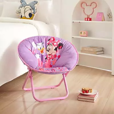 Minnie Mouse 19  Toddler Mini Saucer Chair Pink Polyester • $23.75