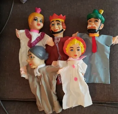 $28 • Buy Vintage 70's Mr Rogers Neighborhood Puppets Lot Of 5 Pre-owned King Queen Etc