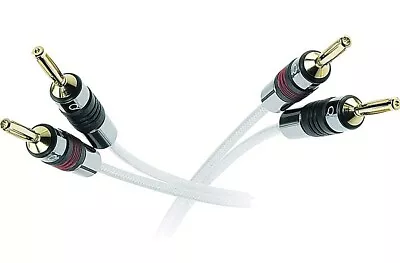 1x 7m QED Silver Anniversary XT Speaker Cable QED Airloc Metal Forte 4mm Plugs • £71.50