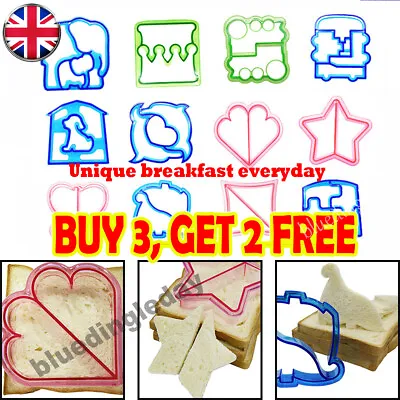 £3.79 • Buy Kids DIY Lunch Sandwich Toast Cookies Cake Molds Bread Biscuit Food Cutter Mould
