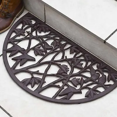 Deluxe Cast Iron Ornate  Nature In Flight  Arched Doormat • £52
