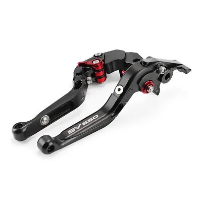 SV650 LOGO Folding Extendable Brake Clutch Lever For SUZUKI SV650 SV650N SV650S • $33.11