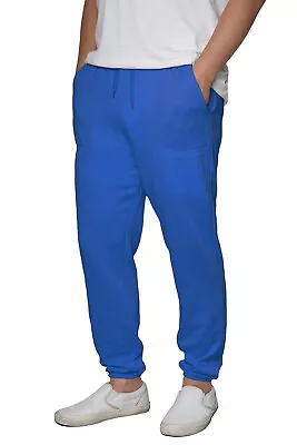 Men's Casual Lightweight Fleece Jogger Sweatpants Gym Workout Lounge Pants S-5XL • $18.95
