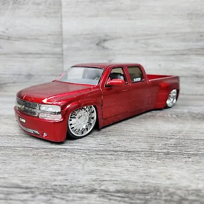 $17.97 • Buy Jada Dub City  1999 Chevy Silverado Dually Pickup Truck Red Paint