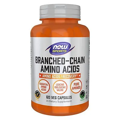 NOW FOODS Branched Chain Amino Acids - 120 Veg Capsules • $16.53