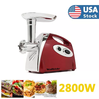 2800W Max Heavy Duty Electric Meat Grinder Home Sausage Stuffer Meat Mincer Red • $52.99