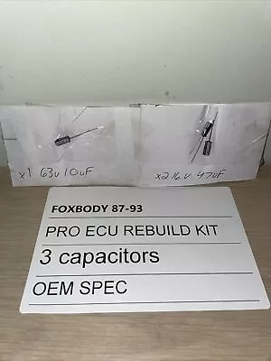 A9P A9L 87-93 Foxbody ECU Repair Kit Mustang Capacitors USA FREE SHIPPING • $15