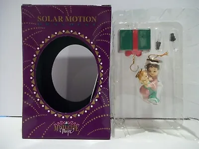 Solar Motion Mistletoe Magic Ornament Angel With Angel Baby • $8