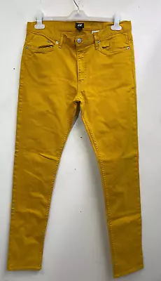 H&M Ochre Jeans Womens 32 Skinny Fit Mid Rise Denim • $9.95