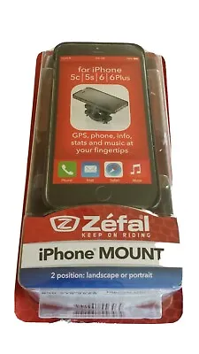 ZEFAL IPhone Mount For IPhone 5c/5s/6/6Plus Two Position Bike Handlebar Mount • $4.99