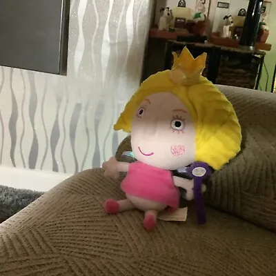 Talking Princess Holly From Ben & Holly's Little Kingdom Plush Soft Toy 10” • £4.50