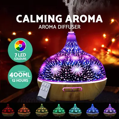 Devanti Aromatherapy Diffuser 3D Aroma Essential Oils Ultrasonic Air Humidifier • $20.45