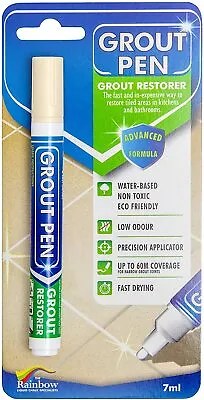 Grout Pen - Designed For Restoring Tile Grout In Bathrooms  Kitchens Cream • $23.51