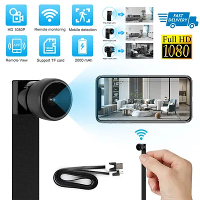 1080P 4K Spy Nanny Cam HD Wireless WiFi Hidden Mini Micro Pinhole DIY Camera DVR • $27.45