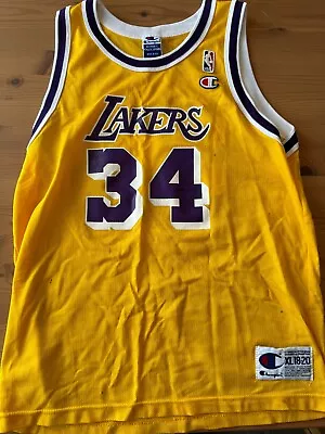 Shaq O'Neal Lakers Jersey #34 Youth XL (18-20) - No RESERVE - FREE Shipping • $13.50