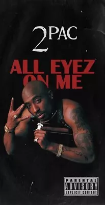 2 Pac All Eyez On Me Album Cover Art Laminated Poster Size A4 • £6