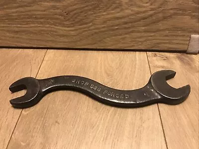 Vtg 83B  S  Shape Wrench Drop Forged Made In U.S.A 1” – 7/8  Tool Tractor Farm • $18