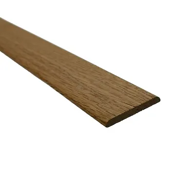 Solid Oak 43mm Wide Cover Strip / Threshold / Door Strip 1m Length Unfinished • £23.95