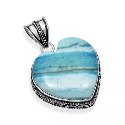 Dendrite Opal Handmade Heart Shape Antique Design Pendant Jewelry NP 002 • $4.99