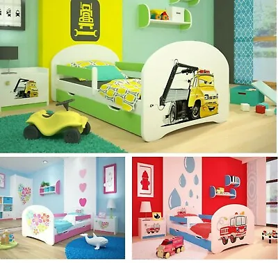 £166.66 • Buy Toddler Bed Children Bed Kids Bed + FREE  MATTRESS + FREE DRAWER 140x70 160x80