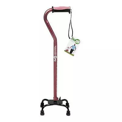 Adjustable Quad Cane For Right Or Left Hand Use Rose Small Base Walkers Canes • $25