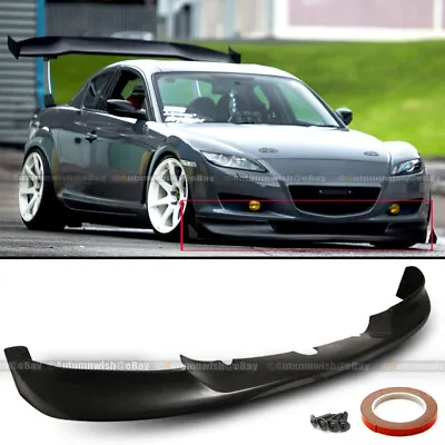 For: 04-08 RX8 RX-8 Unpainted Urethane Sport Style PU Front Bumper Lip Body Kit • $99.99