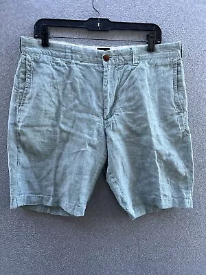 Mens J Crew Stanton Irish Linen Shorts Size 34  • $13.39