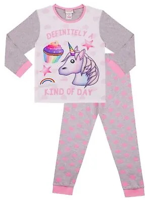 Girls 'Definitely A Unicorn Cupcake Kind Of Day' Long Pyjamas • £6.99