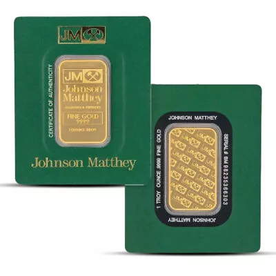 1 Oz Johnson Matthey Gold Bar • $2571.37