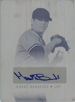 MANNY BANUELOS 2011 Just GEMS Autograph Rookie Auto Plate RC 1/1 • $38.99