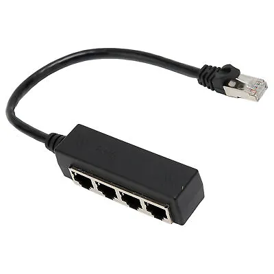 Ethernet Splitter 1 To 4 RJ45 LAN Port Internet Cable Adapter Connector CAT5 6 7 • $9.79